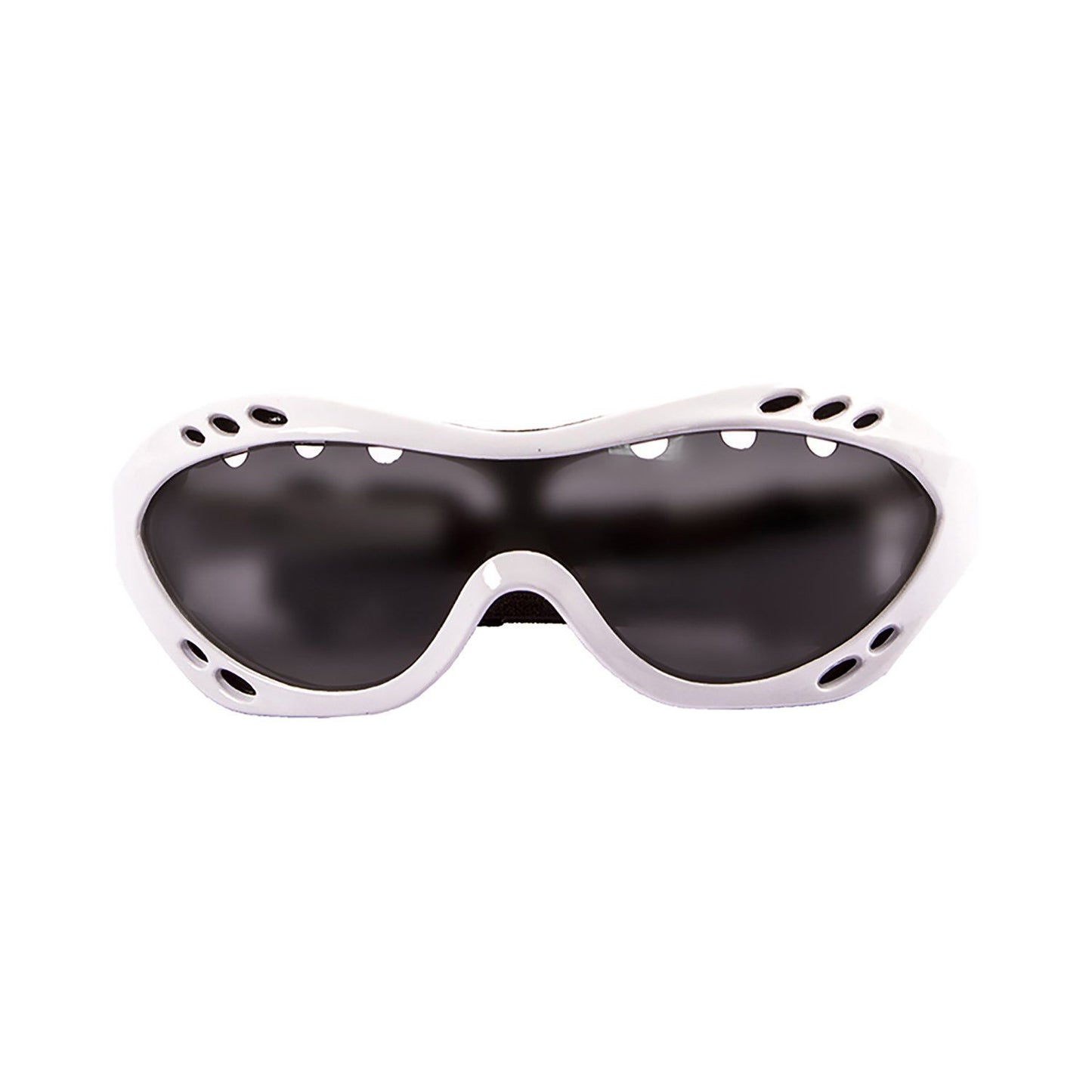 OCEAN COSTA RICA Polarized Sunglasses Kiteboarding & Water Sports (Frame Shiny White, Lens Smoke)