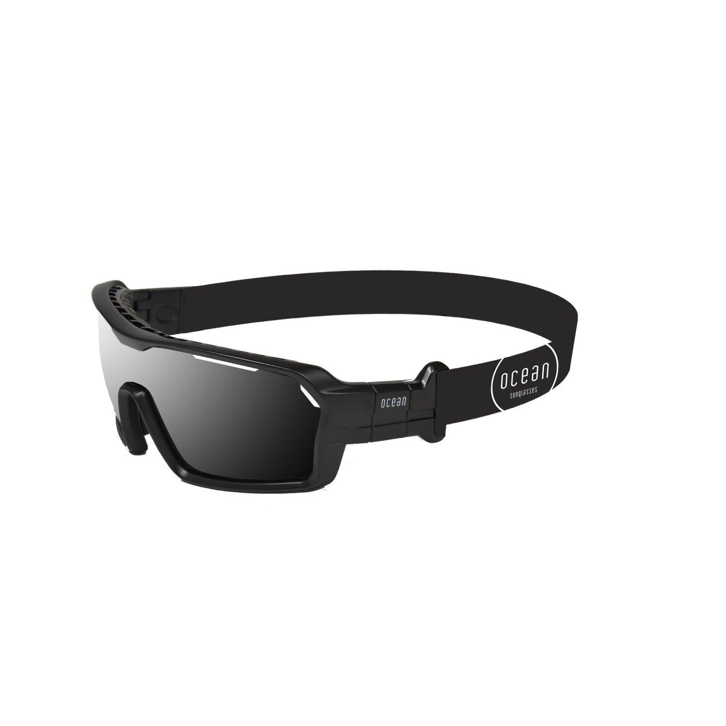 OCEAN CHAMELEON Polarized Sunglasses Kiteboarding Surf Water Sports (Frame Matte Black, Lens Smoke)