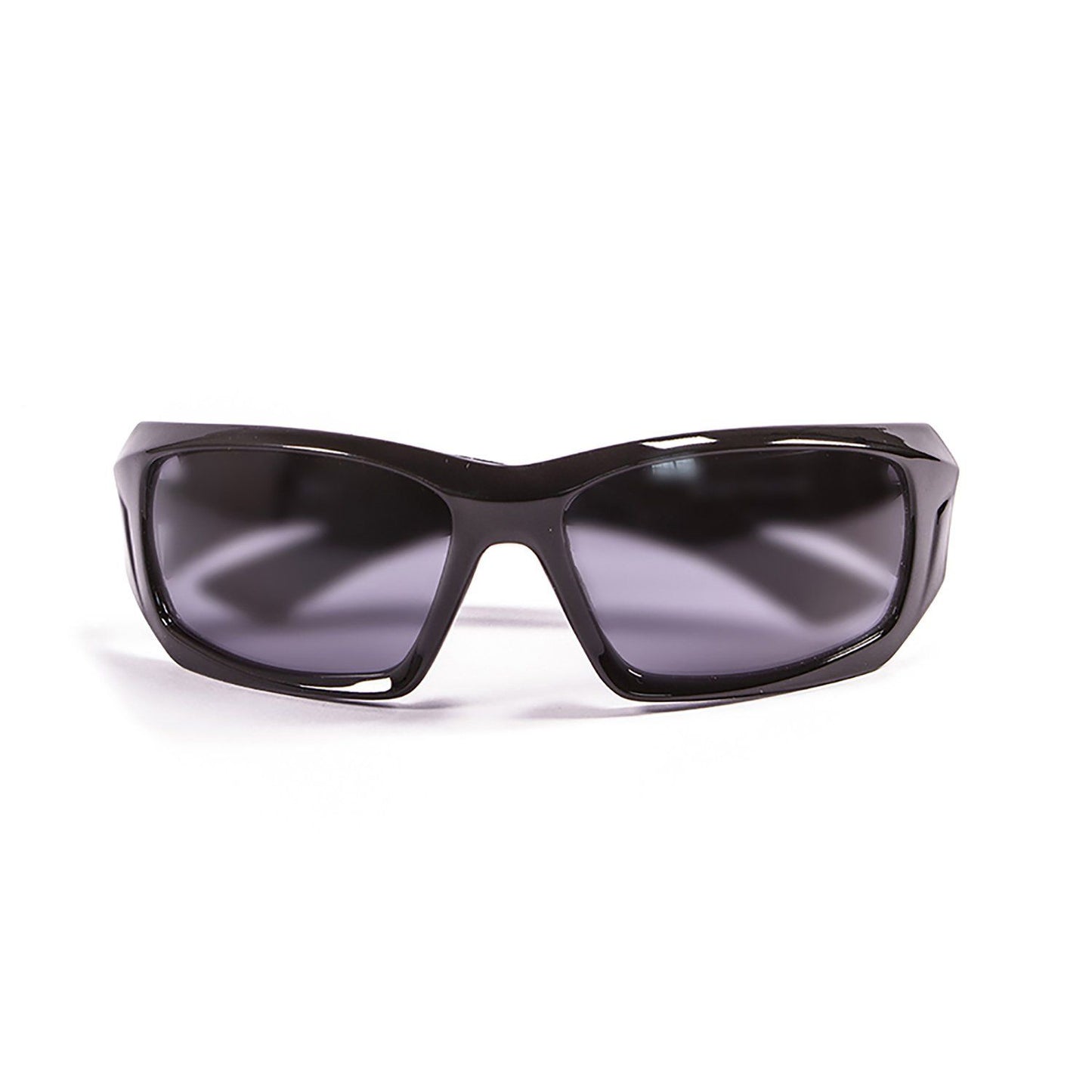 OCEAN ANTIGUA Polarized Sunglasses Kiteboarding Surf Water Sports (Frame Shiny Black, Lens Smoke)