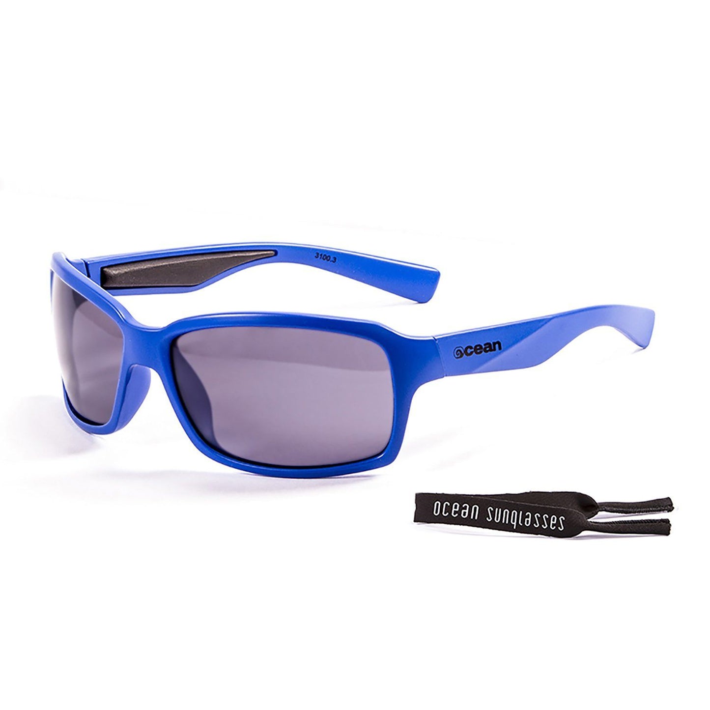 OCEAN VENEZIA Polarized Sunglasses Kiteboarding Surf Water Sports (Frame Shiny Blue, Lens Smoke)