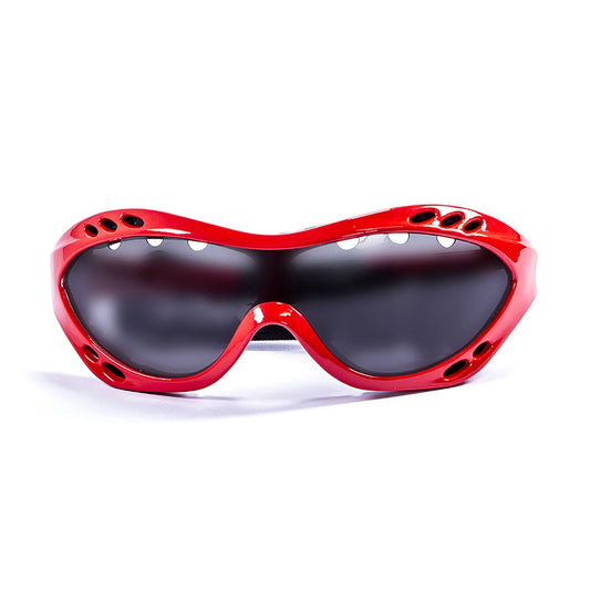 OCEAN COSTA RICA Polarized Sunglasses Kiteboarding & Water Sports (Frame Matte Red, Lens Smoke)