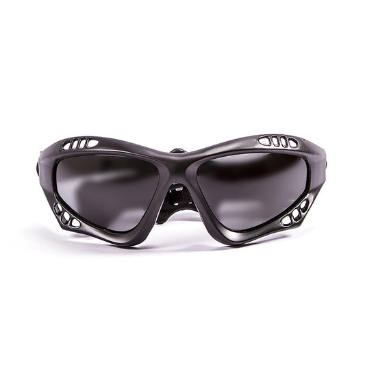 OCEAN AUSTRALIA Polarized Sunglasses Kiteboarding & Water Sports (Frame Matte Black, Lens Smoke)