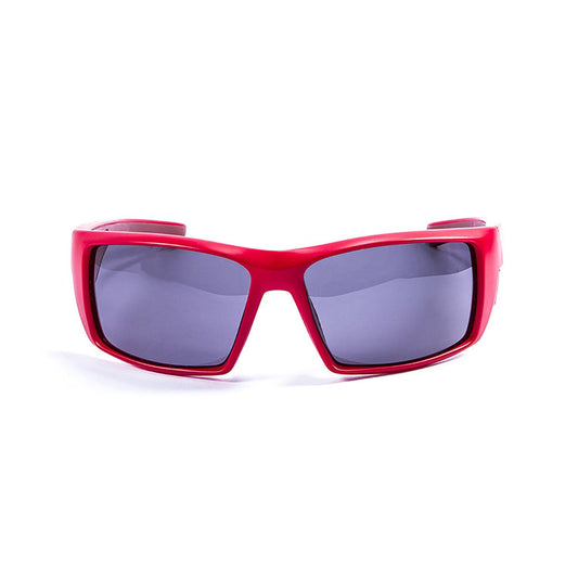 OCEAN ARUBA Polarized Sunglasses Kiteboarding Surf Water Sports (Frame Matte Red, Lens Smoke)