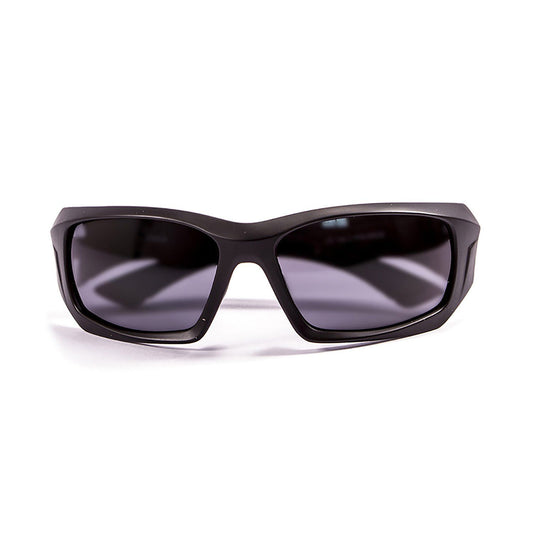 OCEAN ANTIGUA Polarized Sunglasses Kiteboarding Surf Water Sports (Frame Matte Black, Lens Smoke)
