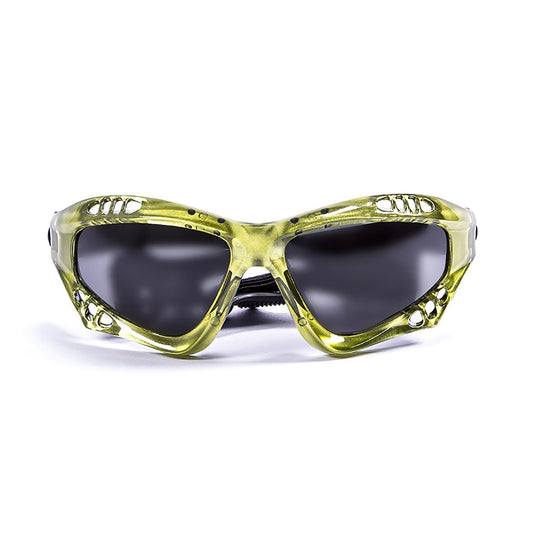 OCEAN AUSTRALIA Polarized Sunglasses Kiteboarding & Water Sports (Frame Green, Lens Smoke)