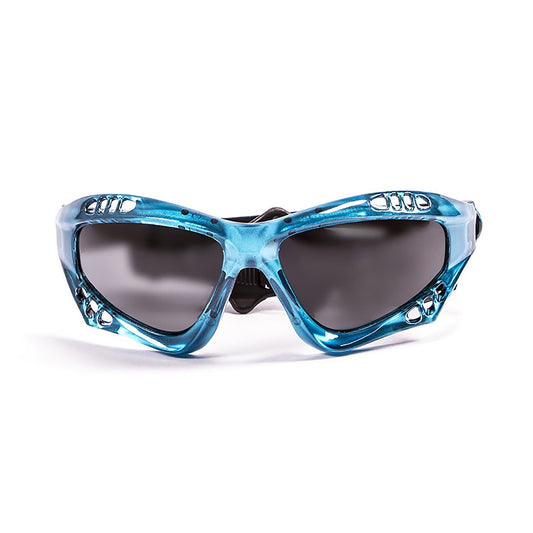 OCEAN AUSTRALIA Polarized Sunglasses Kiteboarding & Water Sports (Frame Blue, Lens Smoke)