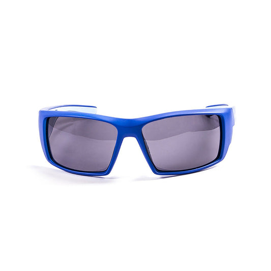OCEAN ARUBA Polarized Sunglasses Kiteboarding Surf Water Sports (Frame Matte Blue, Lens Smoke)