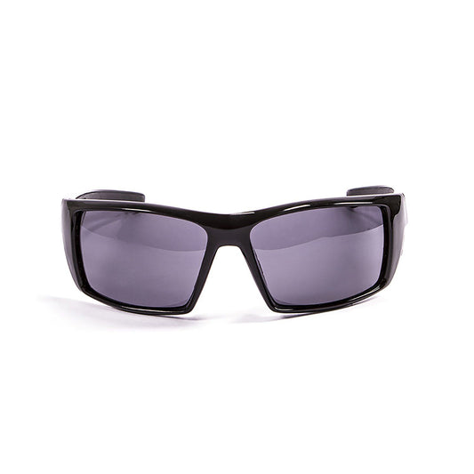 OCEAN ARUBA Polarized Sunglasses Kiteboarding Surf Water Sports (Frame Shiny Black, Lens Smoke)