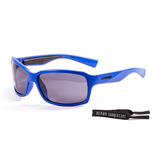 OCEAN VENEZIA Polarized Sunglasses Kiteboarding Surf Water Sports (Frame Shiny Blue, Lens Smoke)